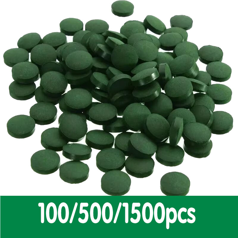 Spirulina Tablet Organic - 100/1500 Buah Tablet Spirulina Kemurnian Tinggi