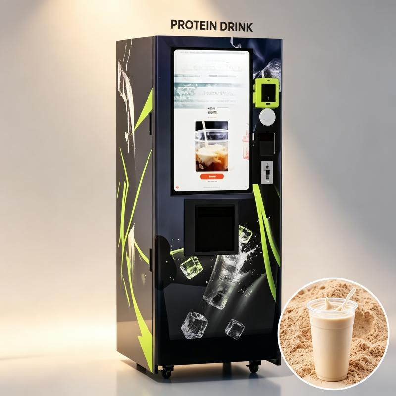 Nutrition For Fitness And Sports - Mesin Penjual Protein Shake Komersial, Dispenser