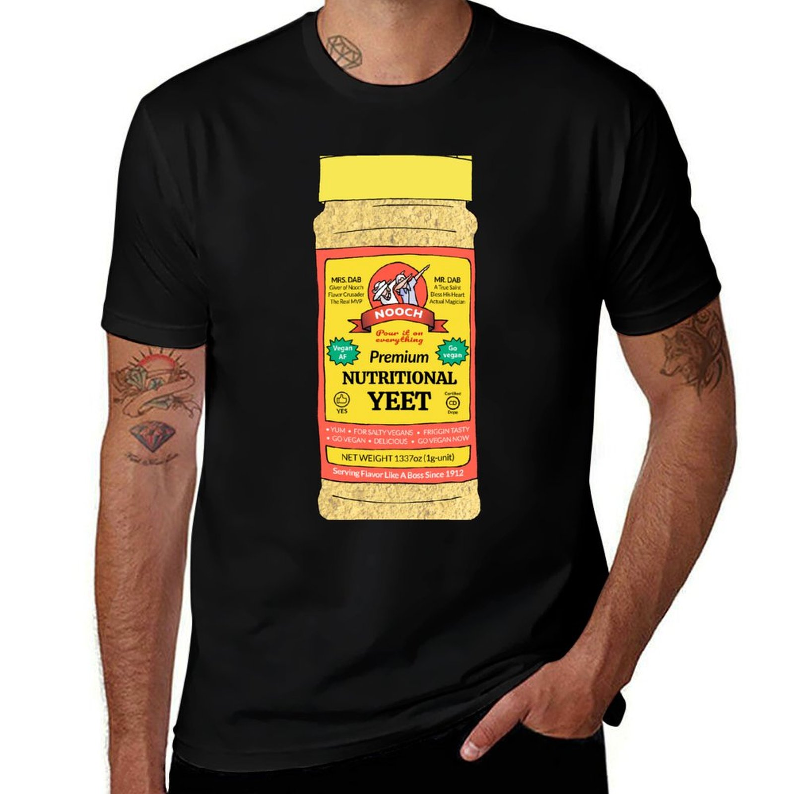 T Nutrition Fitness - Kaos Olahraga Nutritional Yeet, Kaos Lengan