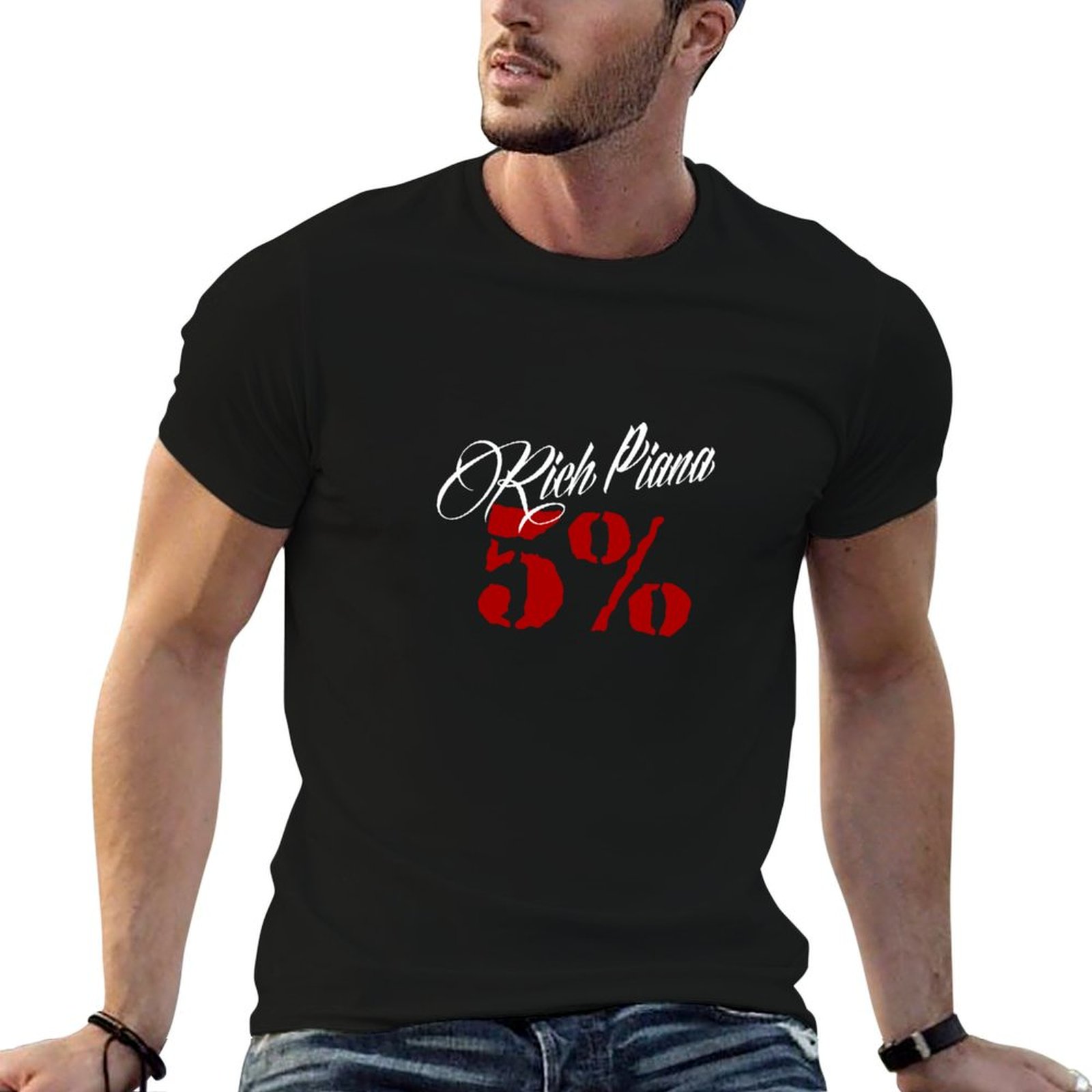 T Nutrition Fitness - Kaos Klasik Rich Piana 5 Nutrition