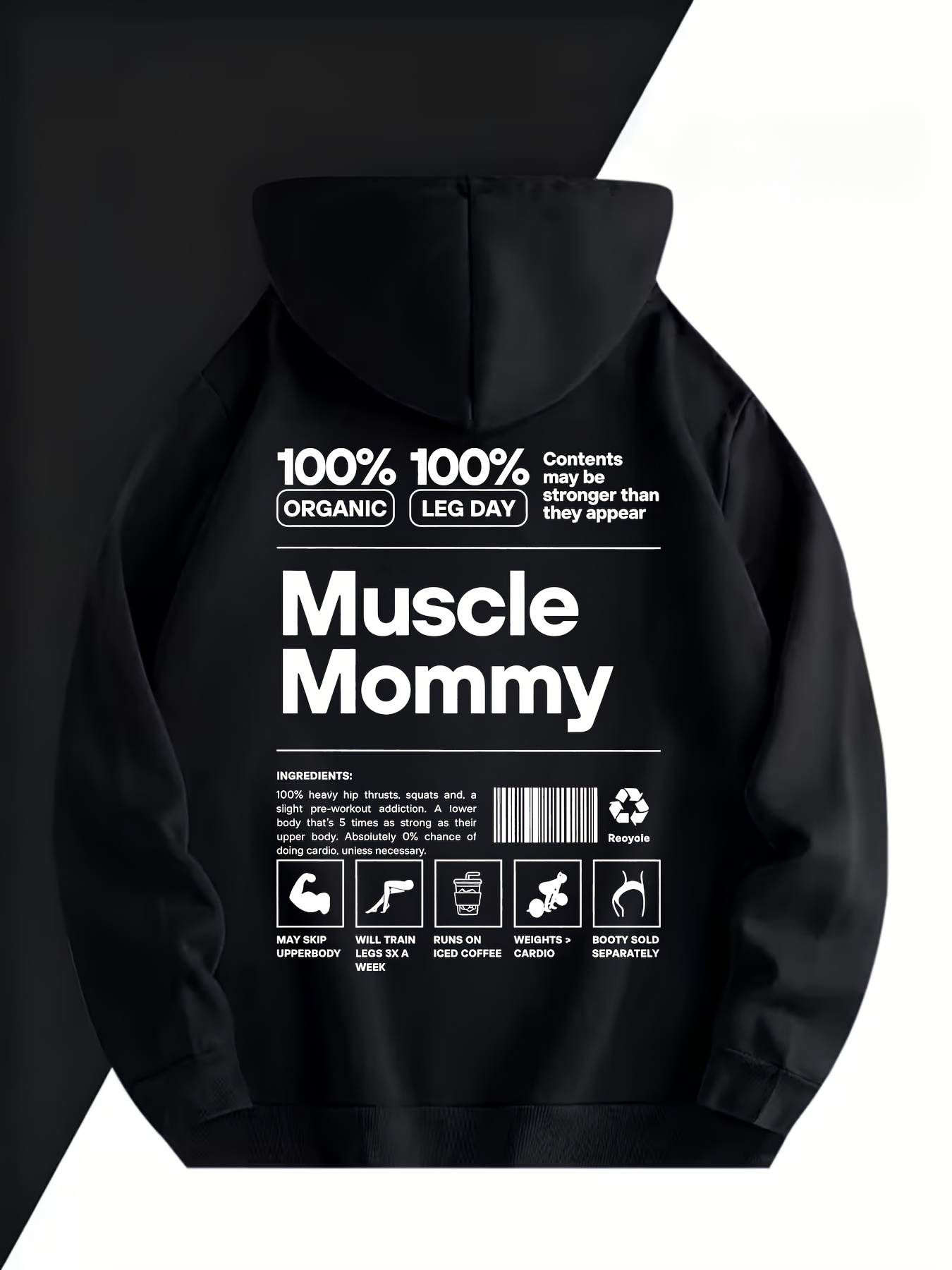 T Nutrition Fitness - Sweatshirt Berkerudung Pria Fitness Fun -