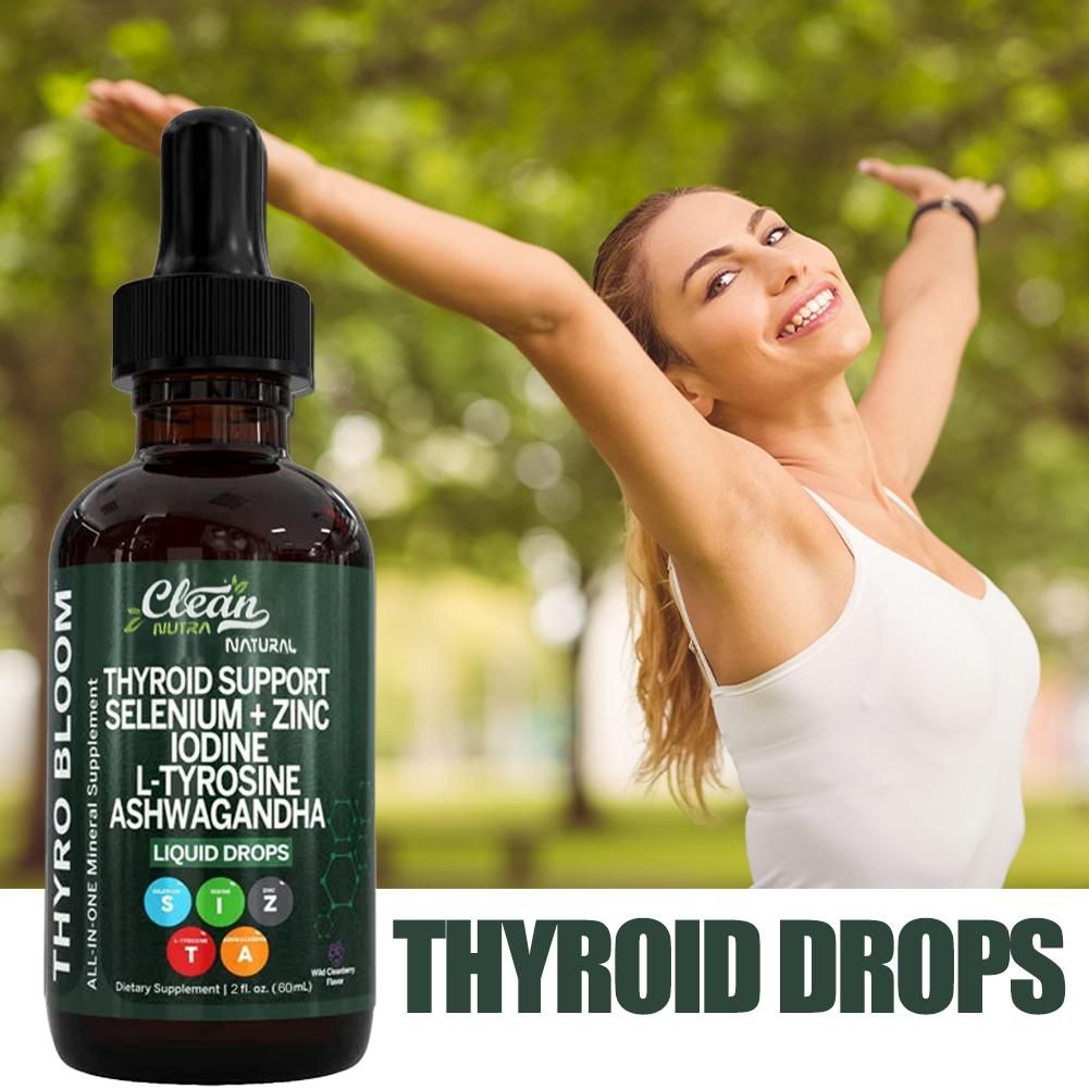 Iodine Drops Supplement - 60ml Suplemen Cair Vitamin B3&D12 Selenium