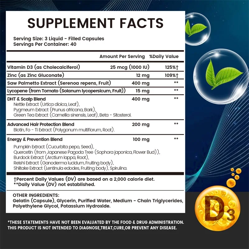 DHT Blockers untuk Pria - Beri - Biotin Hair Growth ulasan dan harga
