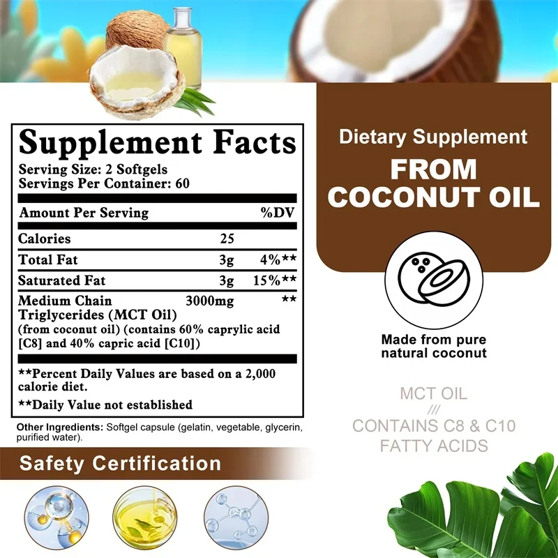 Suplemen Minyak MCT - Mengandu - Mct Oil Coconut ulasan dan harga