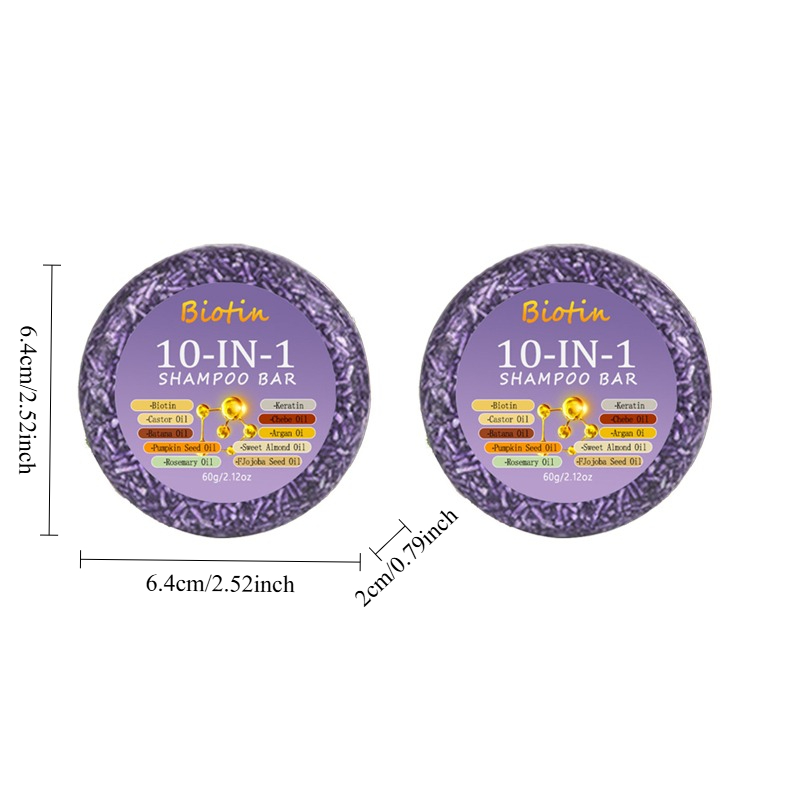 2PCS10-in-1 Sabun Sampo Biotin - Biotin Hair Growth ulasan dan harga