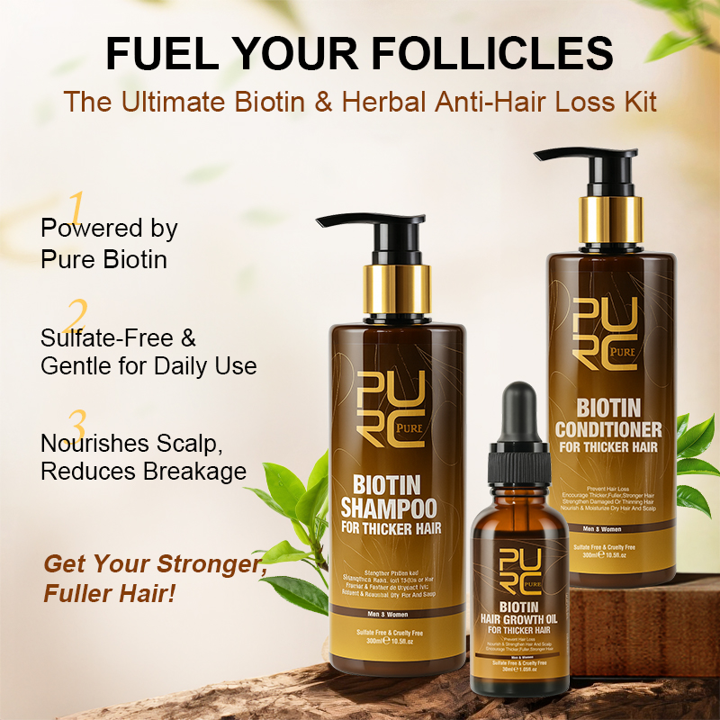 PURC Biotin set kondisioner mi - Biotin Hair Growth ulasan dan harga