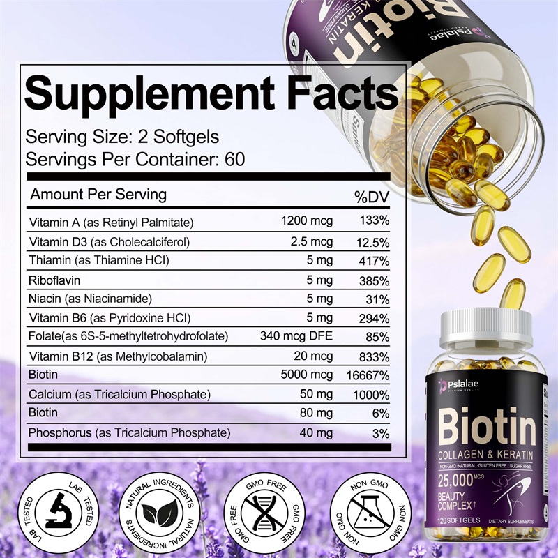 Kapsul Biotin + Kolagen + Kera - Biotin Hair Growth ulasan dan harga