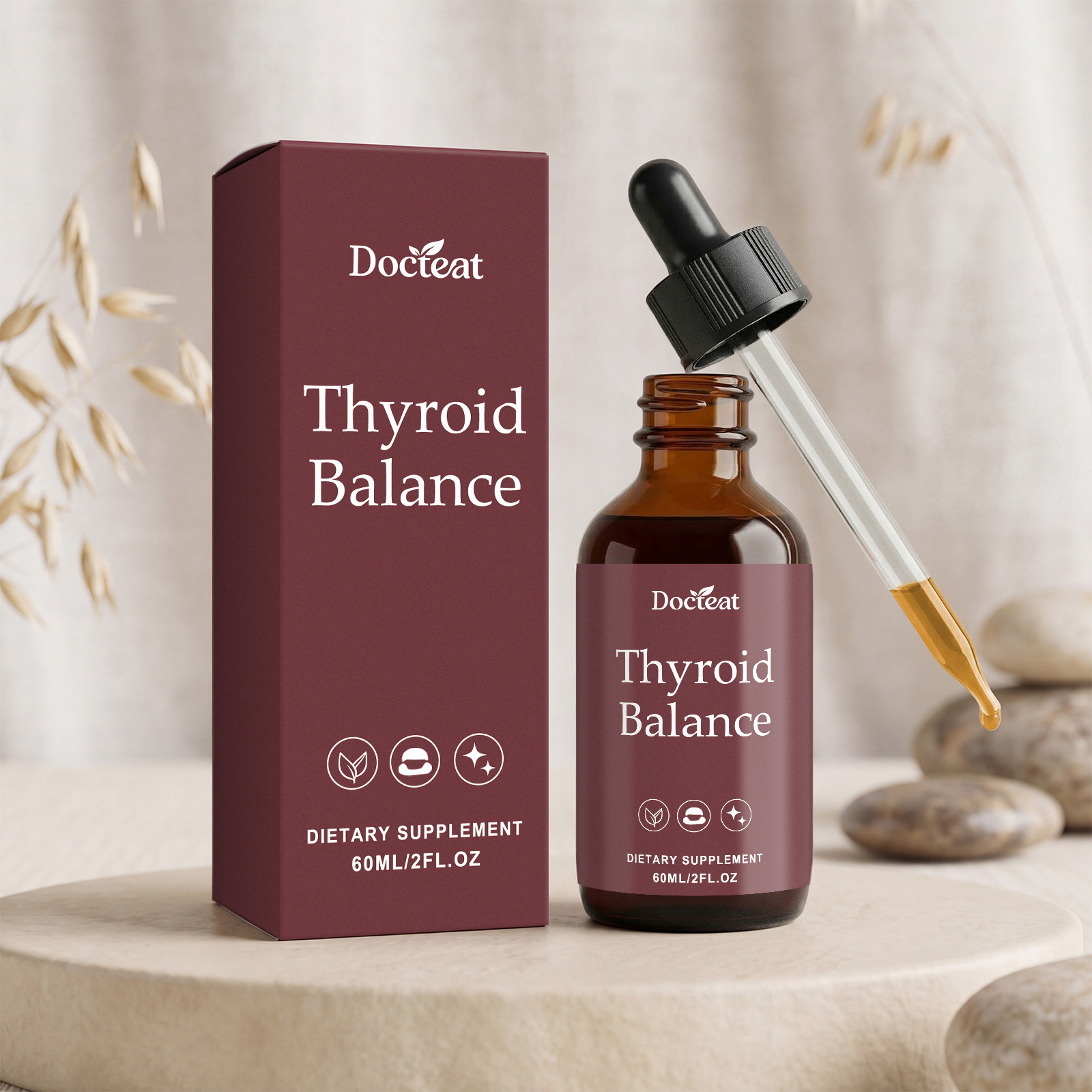 Suplemen Tincture Tiroid Kompl - Iodine Drops Supplement ulasan dan harga