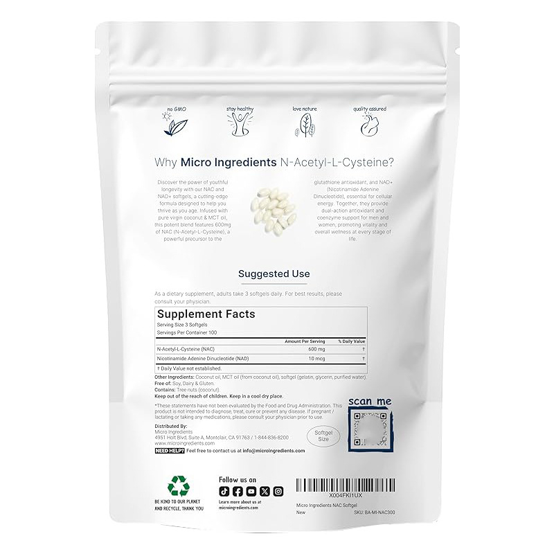 NAC 600mg Softgels dengan Camp - Mct Oil Coconut ulasan dan harga