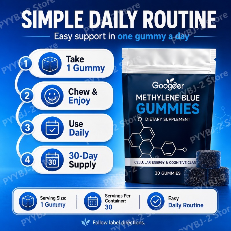 Methylene Blue Gummies 30 Tabl - Multivitamin Gummy Adult ulasan dan harga