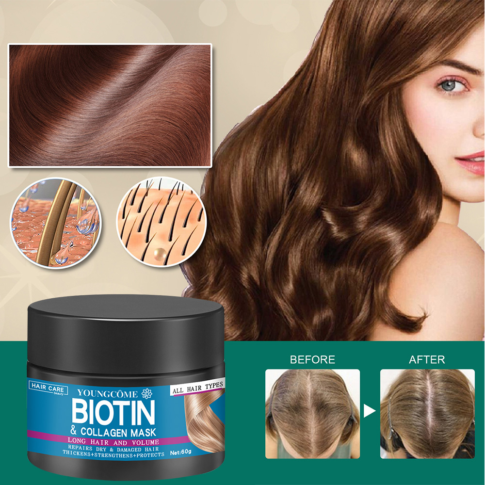 Masker rambut memperbaiki ramb - Biotin Hair Growth ulasan dan harga
