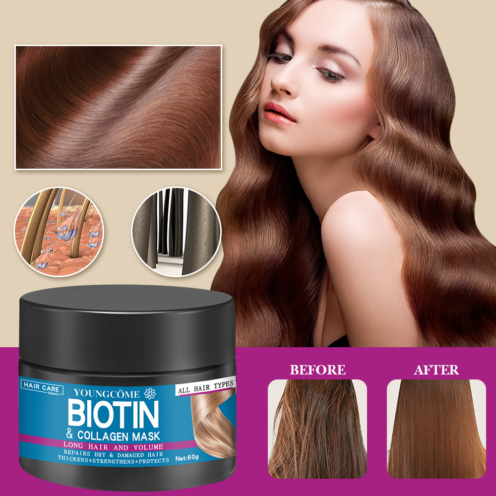 Masker rambut memperbaiki ramb - Biotin Hair Growth ulasan dan harga