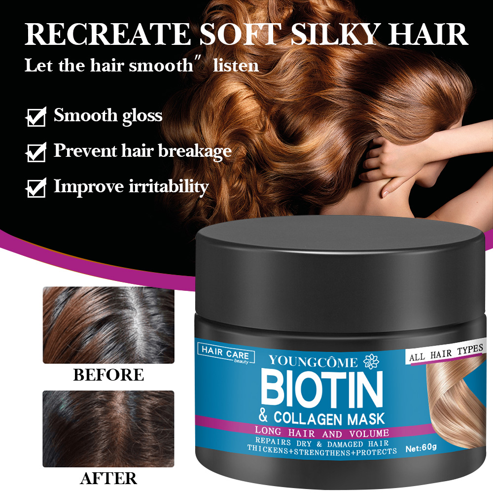 Masker rambut memperbaiki ramb - Biotin Hair Growth ulasan dan harga