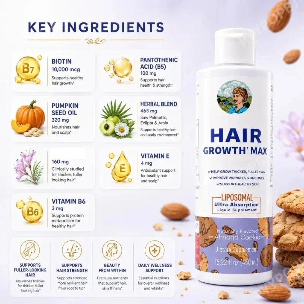 Cairan Penumbuh Rambut Liposom - Biotin Hair Growth ulasan dan harga