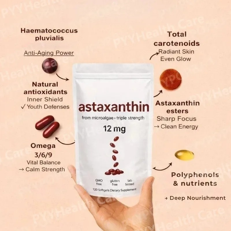 Astaxanthin Softgels 12mg deng - Mct Oil Coconut ulasan dan harga